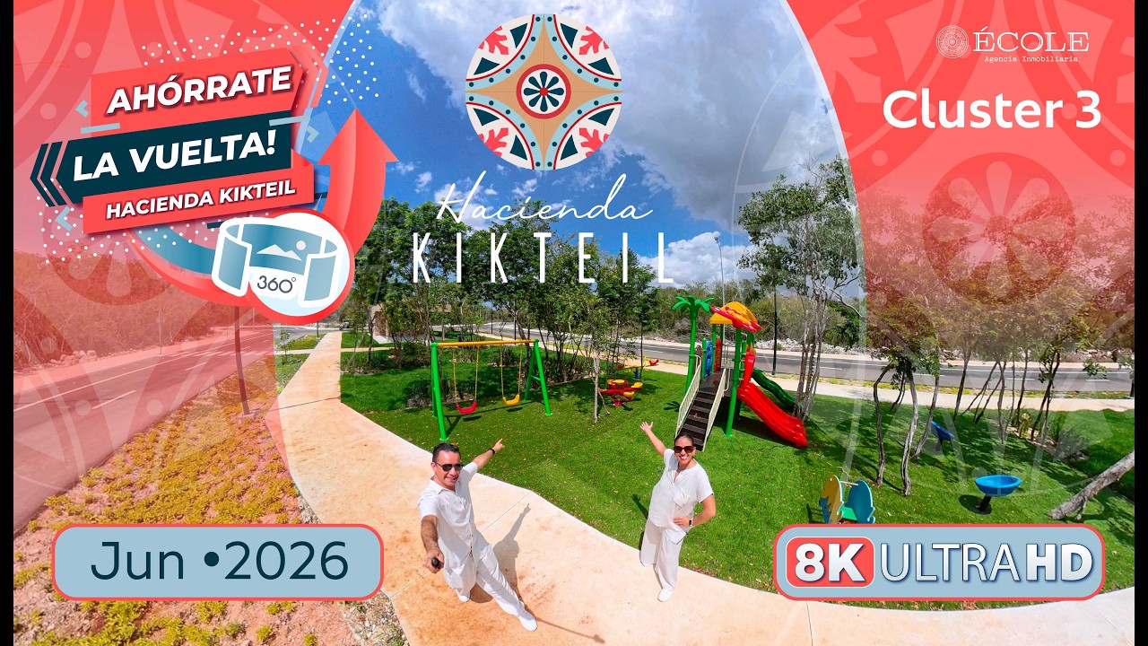 🤩 ¡IMPRESIONANTE! 😎 Ahórrate la Vuelta a Hacienda Kikteil Cluster 3 🎬 Video 360° 8K 🎬