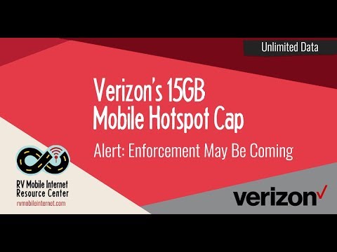 Verizon New Unlimited Data Plan Update: 15GB Mobile Hotspot Cap Enforcement