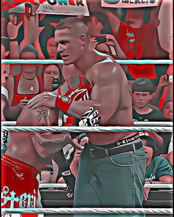 Don't cry 😢 I am With You 💪 #wwe #johncena #reymysterio #wweshorts #shorts