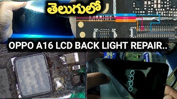 OPPO A16 LCD BACK LIGHT REPAIR..|#bestmobiletraininginstitute |#krishmobiletrainingcenter  |
