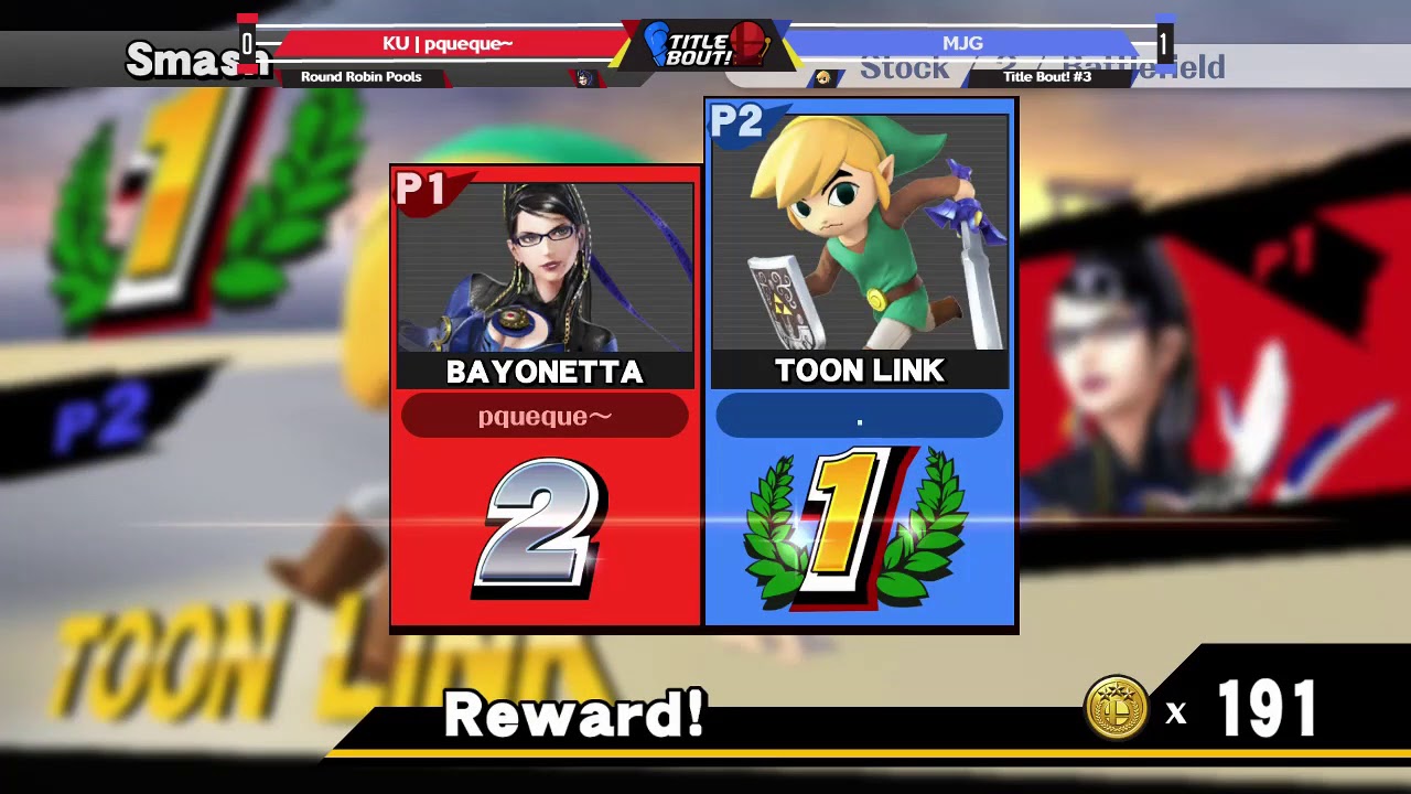 Title Bout! #3 - Pools - KU | PrivateQuantum (Bayonetta) vs NA | MJG (Toon Link)