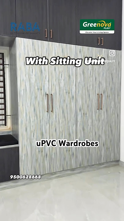 Greenovaplast uPVC Wardrobes🔥Innovative Shades #greenovaplast #raba #upvc #upvcinteriors #interior
