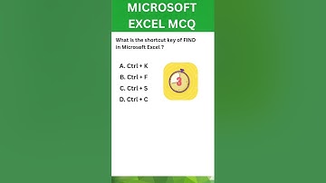 MCQ EXCEL @dailyofficetricks