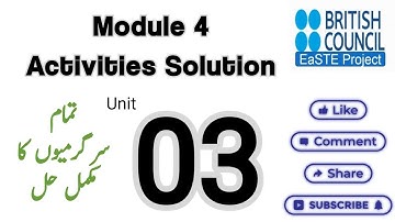 Module 4 Unit 3 Solution
