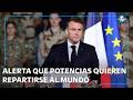 Potencias en conflicto y EU se distancia, dice Macron 🌍