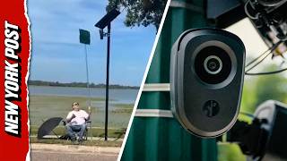 Flock Camera Backlash: Florida Man Sits in Lawn Chair All Day to Block the Surveillance