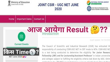 CSIR NET RESULT JUNE 2020 | CSIR NET JUNE 2020 Exam result | result of csir ugc net november 2020