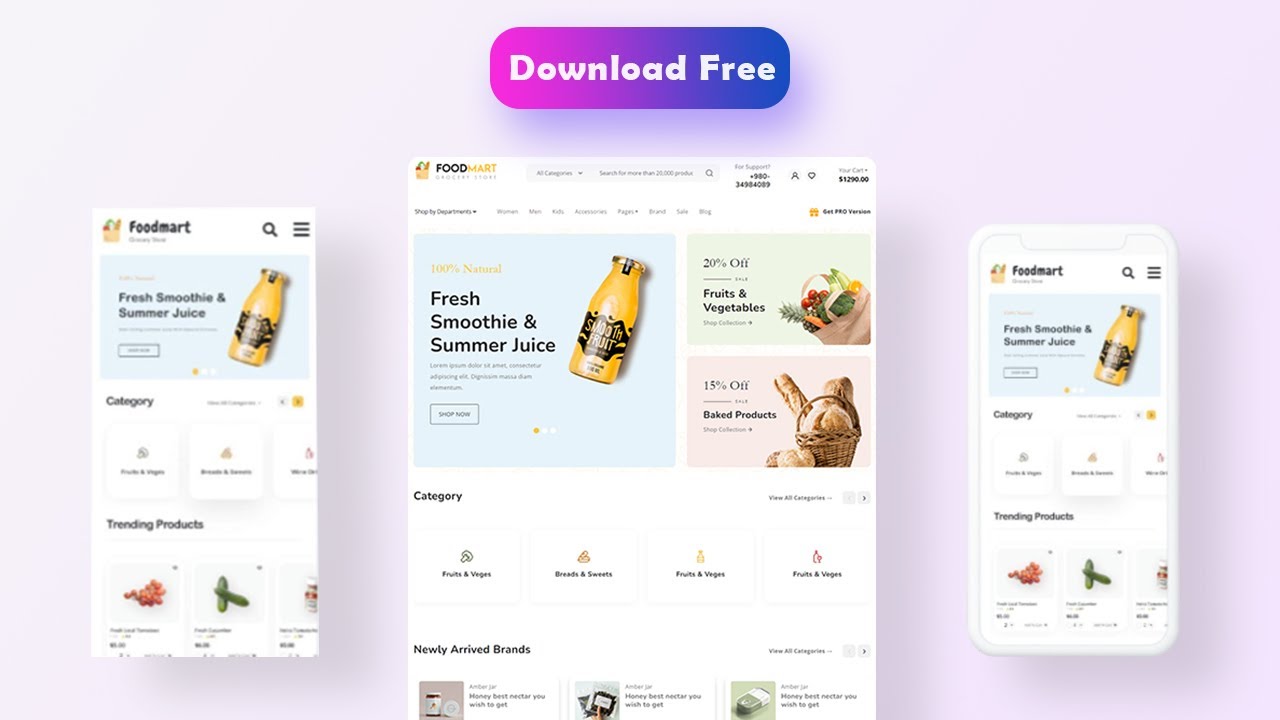 Best Ecommerce Website Template HTML CSS & JS | Free - YouTube