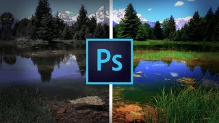تحسين الوان الصور في الفوتوشوب للمبتدئين - Photoshop Color Grading And Correcting
