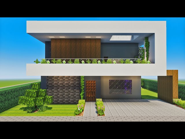 Casa Moderna en Minecraft @Craftxing #minecraft #fyp #minecrafttutoria