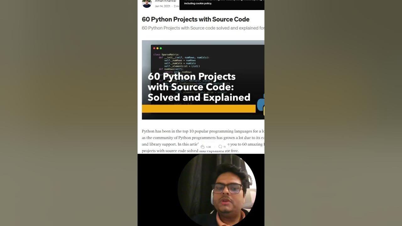 60 Python Projects with Source Code, by Aman Kharwal, Coders Camp