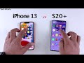 iPhone 13 vs SAMSUNG S20  5G SPEED TEST