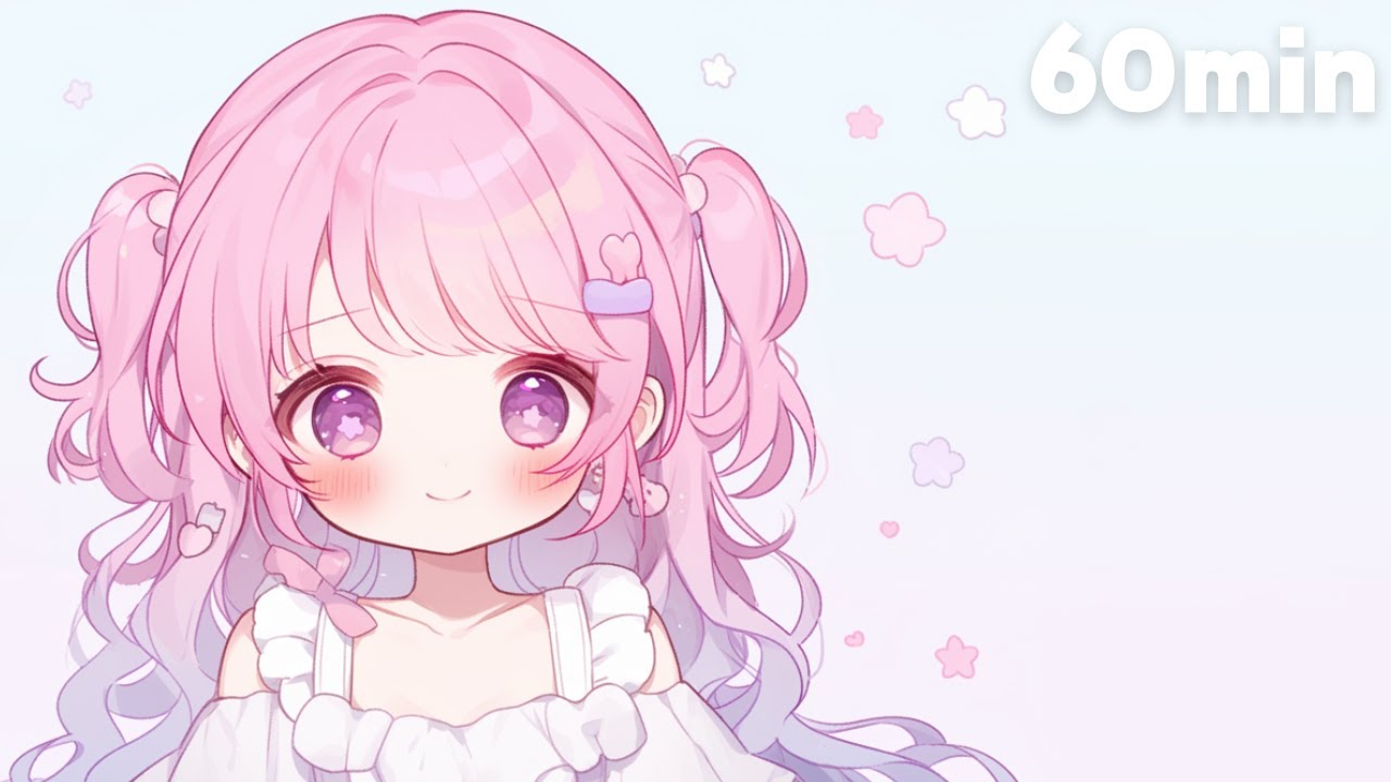 【Бесплатный BGM】Розовый Радостный День 🌈🩷 | Петля 1 час | LOFI / POP / Учёба / Сон / Стрим