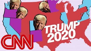 Donald Trump's narrow 2020 map