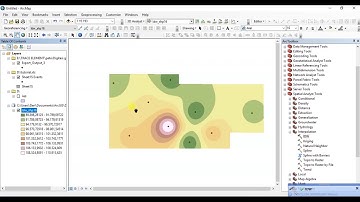 Interpolasi data kualitas batubara (Peta Iso kalori) di ArcGIS Dengan Metode IDW