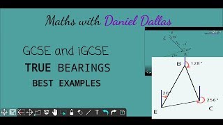 GCSE Maths True bearings | How to find bearing | Finding Bearings | Edexcel Maths 2020 paper 1 quest
