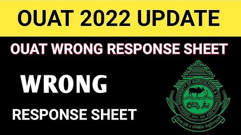 WRONG ANSWER SHEET OUAT 2022
