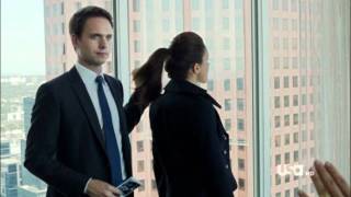 The Suits - Mike and Rachel Scene 1.04 "Stop touching me"
