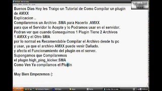 Compilar un Plugin AMXMODX - [2011] [HD]