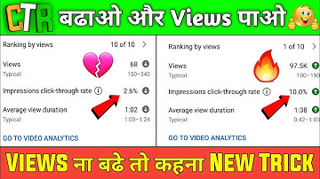 How to Increase CTR on YouTube Videos (2022) || CTR Kaise Badhaye (2 Tips Only) GUARANTEED!😱