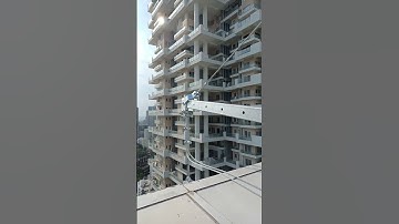 cradle inspection #glass #facade #trending #facade waterproofing