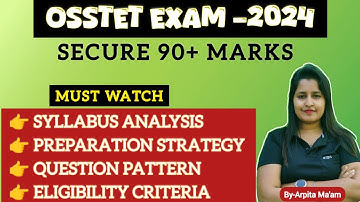 OSSTET syllabus analysis and preparation strategy 2024/2025 . previous year qn