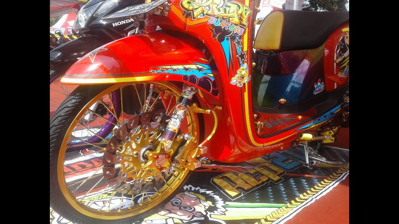 91 Aksesoris Modifikasi Motor Scoopy Terbaru Kumbara Modif