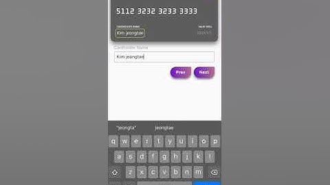 Flutter awesome credit card input form