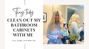 Tiny Tidy Tuesday | Clean Out My Bathroom Cabinets With Me | Clean And Organize