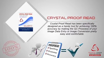 CRYSTAL LOGICS QUALITY CHECK (PROOF READ) SOFTWARE WITH BEST ACCURACY
