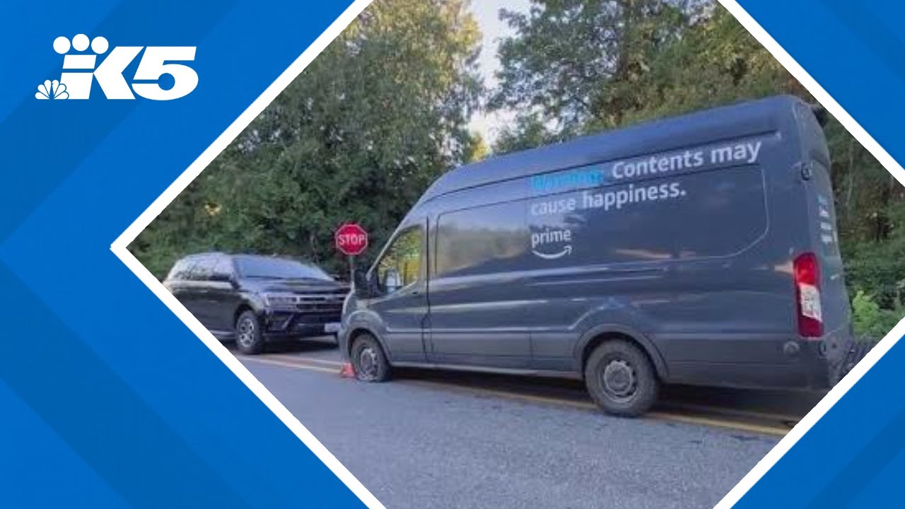 Amazon delivery driver taken into custody after altercation, low-speed chase in Kitsap County