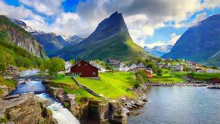 Flam NORWAY  Norway Walking Tour  Beautiful Village in Europe 4K  Summer 60fps