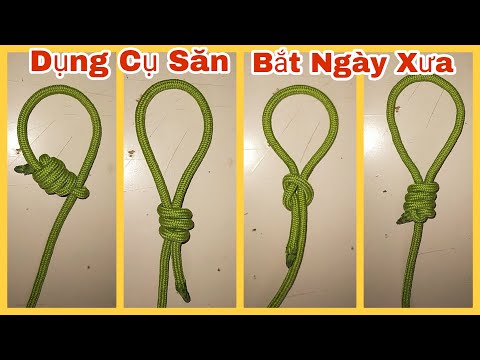 Video 4 Loại Nút Thắt Thòng Lọng Săn Bắt Ngày Xưa - youtube