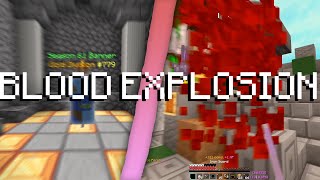 BLOOD EXPLOSION KILL EFFECT🩸 (claiming season 61 gold division) | Hypixel Skywars