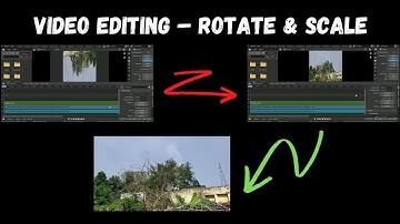How to rotate a video in blender