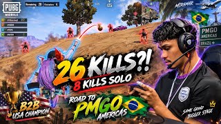 26 KILLS IN MIRAMAR 😳 | Road to PMGO Americas 🇧🇷 | PUBG Mobile