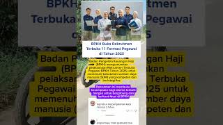 Rekrutmen Pegawai BPKH #bpkh #badanpengelolakeuanganhaji #lokerterbaru #lokerjakarta #infoloker