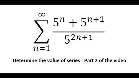 Pre-final Round 2023 IYMC - Determine the value - ∑_(n=1)^∞ (5^n+5^(n+1))/5^(2n+1)