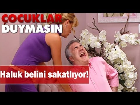 Haluk belini sakatlıyor! - Çocuklar Duymasın