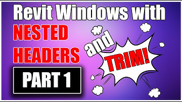 How To Create Revit Window Families Part 1