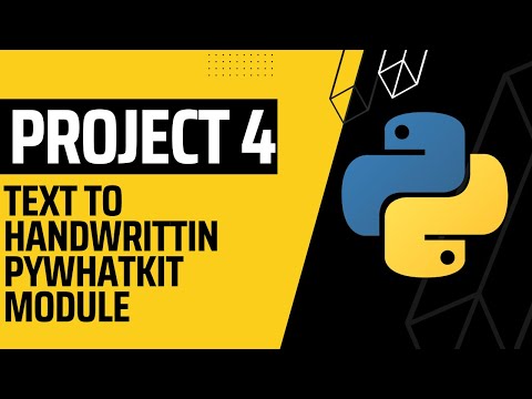 Text to Handwritten PYWHATKIT Module | Python