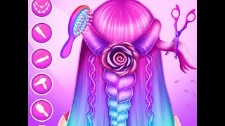 Braid Hair Salon Girls - Gameplay - Play without download! screenshot 2