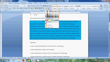 Word 2007: How to format paragraph text in Microsoft Word document