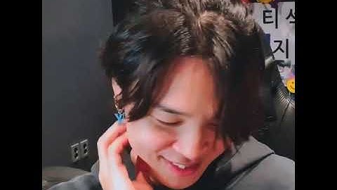 Jimin blushing around JK