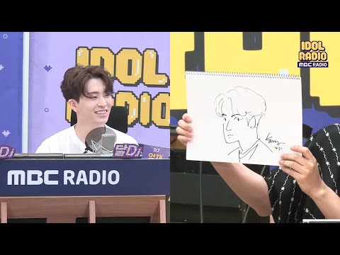 [<strong>IDOL</strong> RADIO] 나루가 그린 영디&amp;<strong>amp</strong>;달디 즉석 캐리커쳐! 20200609