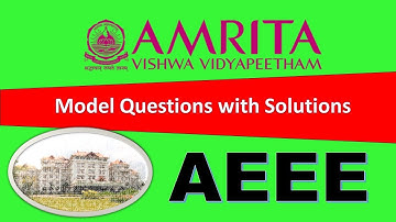 AEEE 2024 | Maths | Sample Question Paper with answers | Amrita University Entrance Exam Preparation