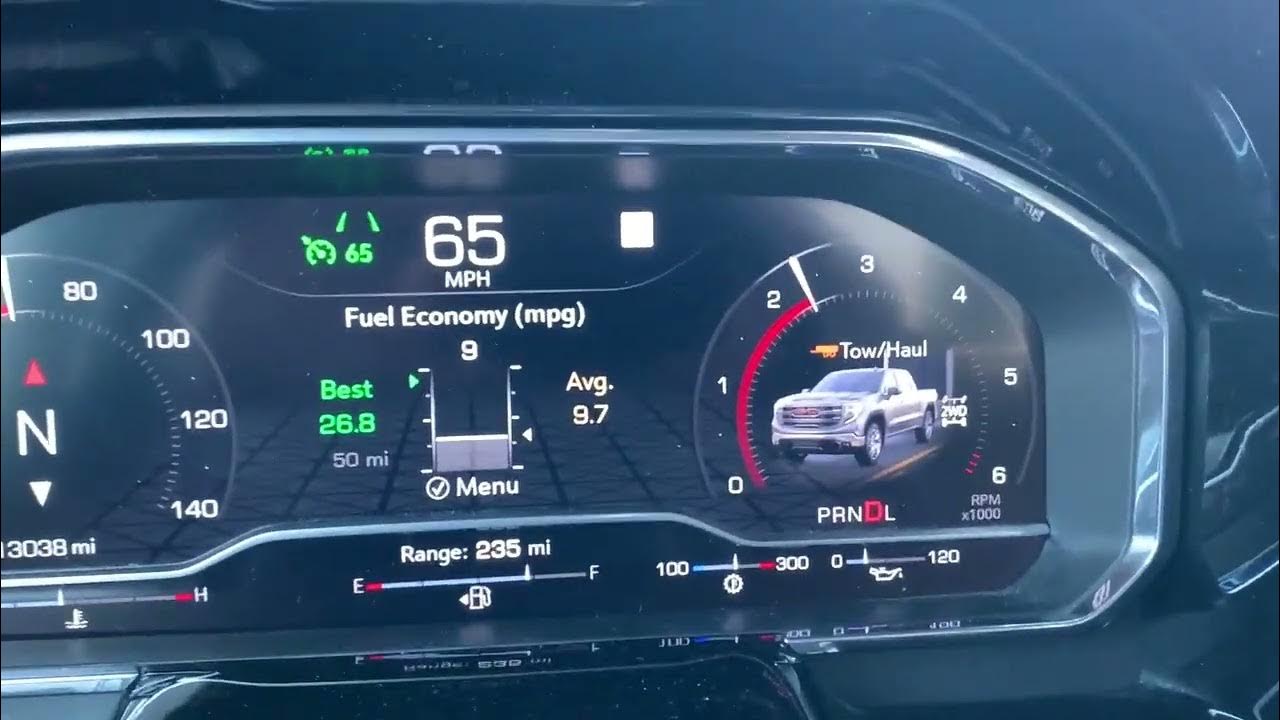 Gmc Sierra 2.7 turbo -- Tow MPG - YouTube