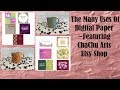 The Many Uses Of Digital Paper ~Featuring ChaChu Arts Etsy Shop