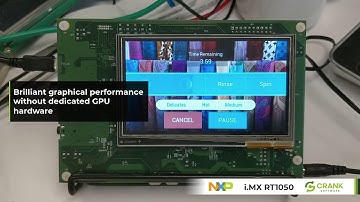 Experience Storyboard on the NXP i.MX RT1050 | Crank Software Sample Washing Machine GUI Demo Image