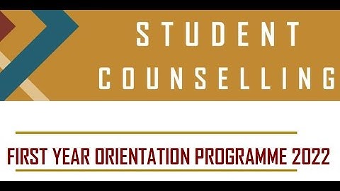 First Year Orientation Program 2022 - Day 1 - 25 March 2022